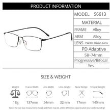 Load image into Gallery viewer, Business Men Titanium Alloy Optical Glasses Frame Full Rim S6613 For Male&#39;s Prescription Spectacles Eyeglasses Frames