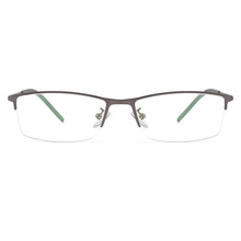 Load image into Gallery viewer, Business Men Titanium Alloy Semi Frameless Glasses Frame S6607 Classic Women Spectacles Prescription Frames With Spring Hinges