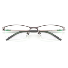 Load image into Gallery viewer, Business Men Titanium Alloy Semi Frameless Glasses Frame S6607 Classic Women Spectacles Prescription Frames With Spring Hinges