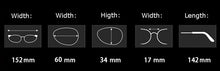 Load image into Gallery viewer, Business Oversized Eyewear Frame Man Super Large Optical Eyeglasses Half Frame Big Head Metal Big Size Glasses DD1454