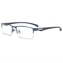 Load image into Gallery viewer, Business Style MEN Titanium Alloy Myopia Glasses ,Male Half Frame Business Resin Lenses Eyeglasses For Prescription  M100