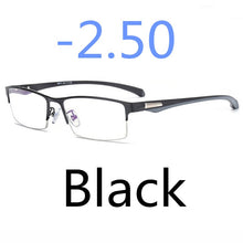 Load image into Gallery viewer, Business Style MEN Titanium Alloy Myopia Glasses ,Male Half Frame Business Resin Lenses Eyeglasses For Prescription  M100