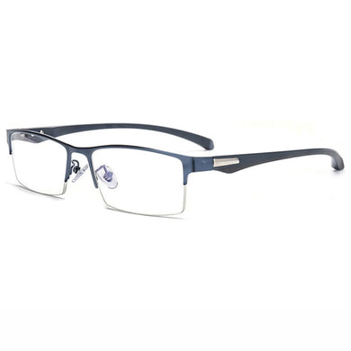 Business Style MEN Titanium Alloy Myopia Glasses ,Male Half Frame Business Resin Lenses Eyeglasses For Prescription  M100
