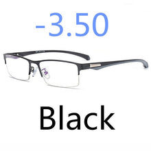 Load image into Gallery viewer, Business Style MEN Titanium Alloy Myopia Glasses ,Male Half Frame Business Resin Lenses Eyeglasses For Prescription  M100