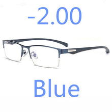 Load image into Gallery viewer, Business Style MEN Titanium Alloy Myopia Glasses ,Male Half Frame Business Resin Lenses Eyeglasses For Prescription  M100