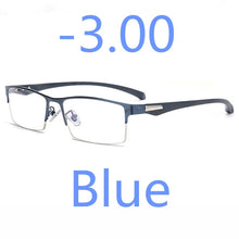 Load image into Gallery viewer, Business Style MEN Titanium Alloy Myopia Glasses ,Male Half Frame Business Resin Lenses Eyeglasses For Prescription  M100