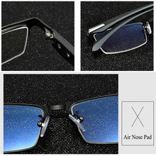Load image into Gallery viewer, Business Style MEN Titanium Alloy Myopia Glasses ,Male Half Frame Business Resin Lenses Eyeglasses For Prescription  M100