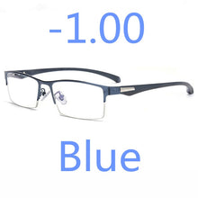 Load image into Gallery viewer, Business Style MEN Titanium Alloy Myopia Glasses ,Male Half Frame Business Resin Lenses Eyeglasses For Prescription  M100