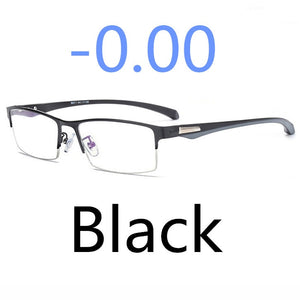 Business Style MEN Titanium Alloy Myopia Glasses ,Male Half Frame Business Resin Lenses Eyeglasses For Prescription  M100