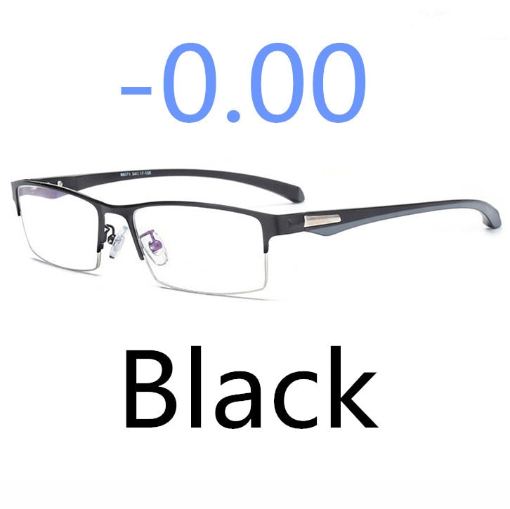 Business Style MEN Titanium Alloy Myopia Glasses ,Male Half Frame Business Resin Lenses Eyeglasses For Prescription  M100