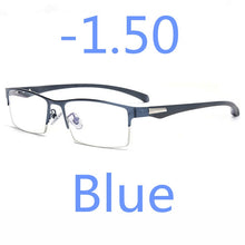 Load image into Gallery viewer, Business Style MEN Titanium Alloy Myopia Glasses ,Male Half Frame Business Resin Lenses Eyeglasses For Prescription  M100