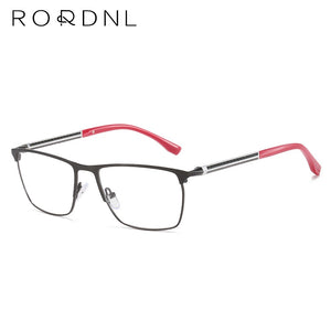 Business Style Optical Glasses Frame Men Myopia Prescription Eyeglasses Frame Male Square Stainless Steel Eyewear Frame Brand