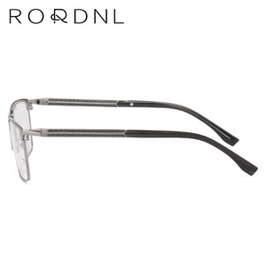 Business Style Optical Glasses Frame Men Myopia Prescription Eyeglasses Frame Male Square Stainless Steel Eyewear Frame Brand