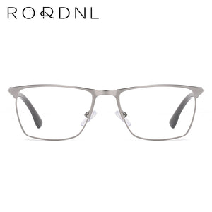 Business Style Optical Glasses Frame Men Myopia Prescription Eyeglasses Frame Male Square Stainless Steel Eyewear Frame Brand