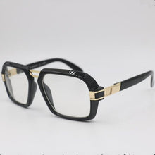 Load image into Gallery viewer, Business glasses for men and women Stylish square sunglasses Black flat mirror Bright black optical mirror Myopia frame Dark gla