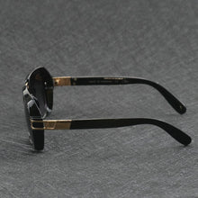 Load image into Gallery viewer, Business glasses for men and women Stylish square sunglasses Black flat mirror Bright black optical mirror Myopia frame Dark gla