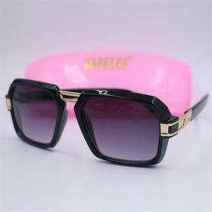 Business glasses for men and women Stylish square sunglasses Black flat mirror Bright black optical mirror Myopia frame Dark gla