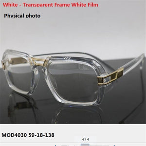 Business glasses for men and women Stylish square sunglasses Black flat mirror Bright black optical mirror Myopia frame Dark gla
