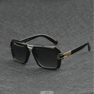 Business glasses for men and women Stylish square sunglasses Black flat mirror Bright black optical mirror Myopia frame Dark gla