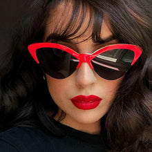 Load image into Gallery viewer, Butterfly Cat Eye Sunglasses Women 2023 Brand Designer Blue Sun Glasses For Women Trendy Tinted Color Shade UV400