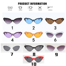 Load image into Gallery viewer, Butterfly Cat Eye Sunglasses Women 2023 Brand Designer Blue Sun Glasses For Women Trendy Tinted Color Shade UV400