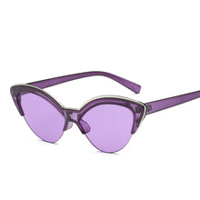 Load image into Gallery viewer, Butterfly Cat Eye Sunglasses Women 2023 Brand Designer Blue Sun Glasses For Women Trendy Tinted Color Shade UV400