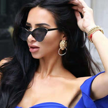 Load image into Gallery viewer, Butterfly Cat Eye Sunglasses Women 2023 Brand Designer Blue Sun Glasses For Women Trendy Tinted Color Shade UV400
