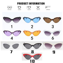Load image into Gallery viewer, Butterfly Cat Eye Sunglasses Women 2023 Brand Designer Blue Sun Glasses For Women Trendy Tinted Color Shade UV400