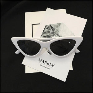 Butterfly Hip hop fun bf sunglasses Harajuku Ulzzang triangle cat Vintage couple summer Cat Eye sunglasses