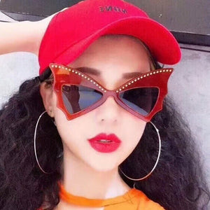 Butterfly Sunglasses Women 2023  Brand Oversized UV400 Eyewear Uv Protection Harajuku Fashionable Sun Glasses Female