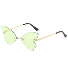 Load image into Gallery viewer, Butterfly Sunglasses women 2023 Rimless Men Women Shades UV400 Metal Glasses oculos masculino Okulary Gafas de sol mujer