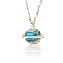 Load image into Gallery viewer, Buy 2 Get 1 Free Cartoon Enamel Rocket Astronaut Earth Star Moon Planet Pendant Necklace Women Jewelry Christmas Gifts Collares