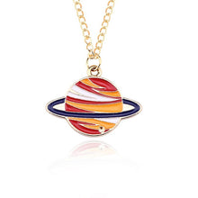 Load image into Gallery viewer, Buy 2 Get 1 Free Cartoon Enamel Rocket Astronaut Earth Star Moon Planet Pendant Necklace Women Jewelry Christmas Gifts Collares