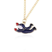 Load image into Gallery viewer, Buy 2 Get 1 Free Cartoon Enamel Rocket Astronaut Earth Star Moon Planet Pendant Necklace Women Jewelry Christmas Gifts Collares