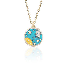 Load image into Gallery viewer, Buy 2 Get 1 Free Cartoon Enamel Rocket Astronaut Earth Star Moon Planet Pendant Necklace Women Jewelry Christmas Gifts Collares