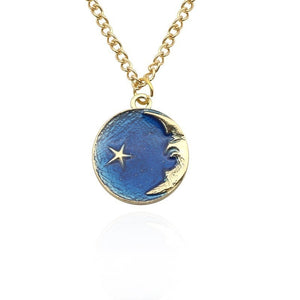 Buy 2 Get 1 Free Cartoon Enamel Rocket Astronaut Earth Star Moon Planet Pendant Necklace Women Jewelry Christmas Gifts Collares