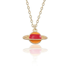Load image into Gallery viewer, Buy 2 Get 1 Free Cartoon Enamel Rocket Astronaut Earth Star Moon Planet Pendant Necklace Women Jewelry Christmas Gifts Collares