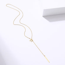 Carica l&#39;immagine nel visualizzatore di Gallery, CACANA Long Pendant Star Stick Necklaces Pendants For Women  Simple Design Necklace Stylish Stainless Steel Jewelry Party Gift