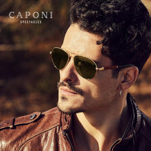 Load image into Gallery viewer, CAPONI 2022 Safety Driving Sunglasses Men Day And Night Vision Pochromic Sun Glsses For Business Man Wooden Frames BSYS409