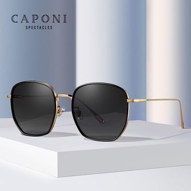 CAPONI 2023 Women's Sunglasses Polarized Sun Glasses For Female Trends Retro Brand Eyewear UV Protect Shades CP31016