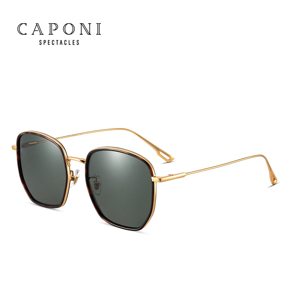 CAPONI 2023 Women's Sunglasses Polarized Sun Glasses For Female Trends Retro Brand Eyewear UV Protect Shades CP31016
