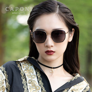 CAPONI 2023 Women's Sunglasses Polarized Sun Glasses For Female Trends Retro Brand Eyewear UV Protect Shades CP31016