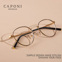 Load image into Gallery viewer, Anti Blue Light Glasses Women Titanium Frame Round Clear Computer Glasses Photochormic Optical Eyeglasses  New BF1820