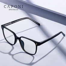 Load image into Gallery viewer, CAPONI Blue Light Glasses Computer Eyeglasses Frames For Men Anti Blue Ray Clear Glass Transparent Frame Eyewear JF1922