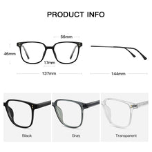 Load image into Gallery viewer, CAPONI Blue Light Glasses Computer Eyeglasses Frames For Men Anti Blue Ray Clear Glass Transparent Frame Eyewear JF1922
