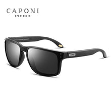 Load image into Gallery viewer, CAPONI Brand Driving Sunglasses Men Polarized 2022  Design Sun Glasses Pochromic Square TR Frame Black Men&#39;s Shades BS9417