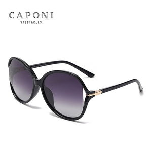 CAPONI Butterfly Sun Glasses Polarized Popular Full Frame Design Women's Sunglasses Anti Uv Ray Gradient Eyewear CP6008