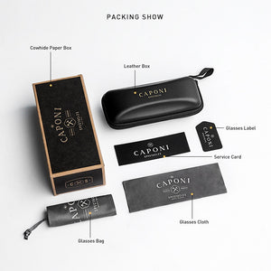 CAPONI Butterfly Sun Glasses Polarized Popular Full Frame Design Women's Sunglasses Anti Uv Ray Gradient Eyewear CP6008