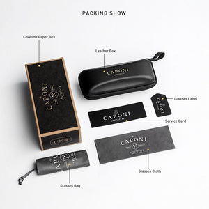 CAPONI Classic Reflective Sunglasses Women Hexagon Retro Sun Glasses Gold Metal Frame Eyewear UV Protect Shades For Girls CP1081