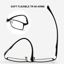 Load image into Gallery viewer, CAPONI Classic Square Titanium Glasses Frame For Men Anti Blue Ray Eyewear  Business Leisure Style Glasses JF9064